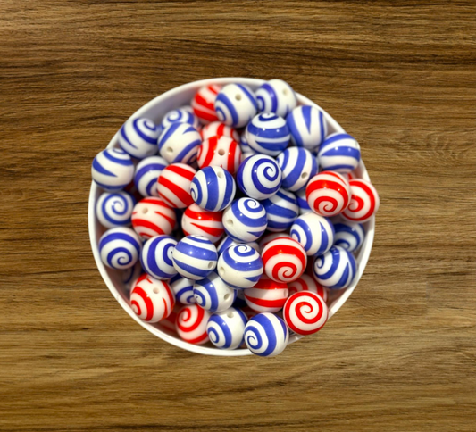 Glossy Swirl 15mm (5 Pack)