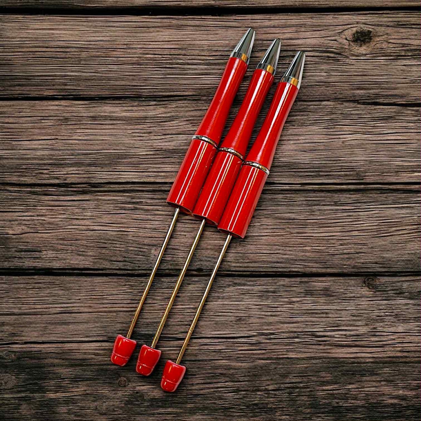 Christmas Red Beadable Pen