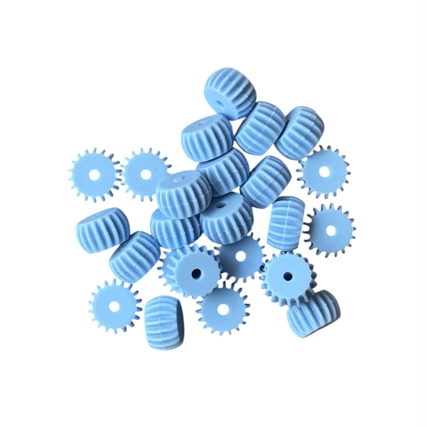 Solid Ridged Round Spacer (10 Pack)