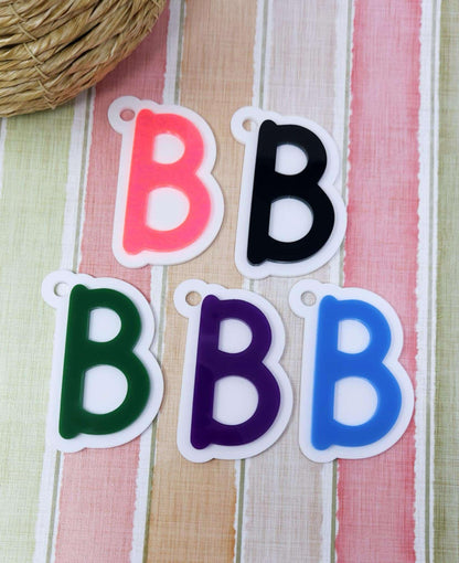 Initial Keychain Acrylic