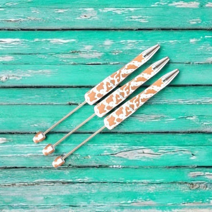 Cow Print Beadable Pens